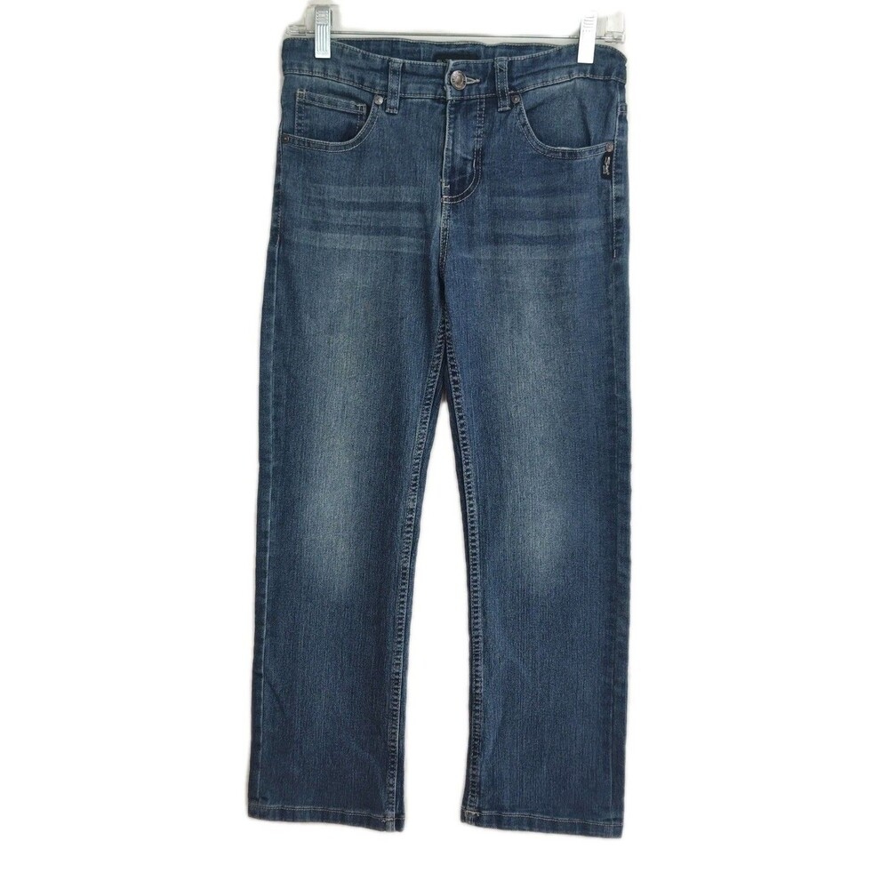 Silver Jeans Co Zane 1157 Jeans Boys Size 8 Relaxed Fit Bootcut Blue Adj. Waist